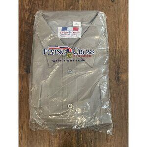 NWT Flying Cross Men’s SS Shirt 3XL Nickel Grey 95R6651T